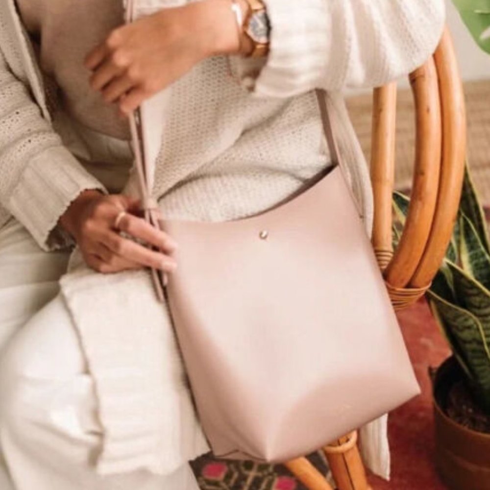 Samara Shoulder Bag - Peony - vegan leather